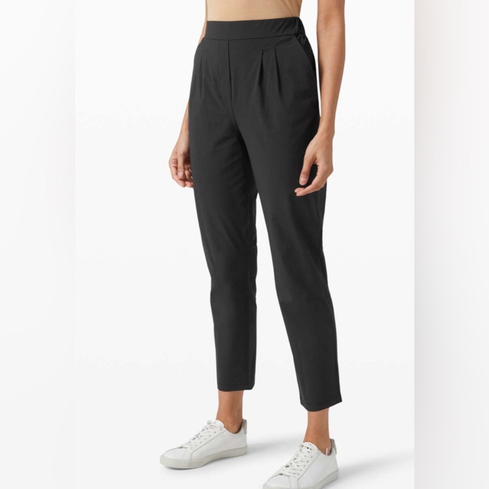 LULULEMON Your True Trouser Pant High Rise Black Size 4